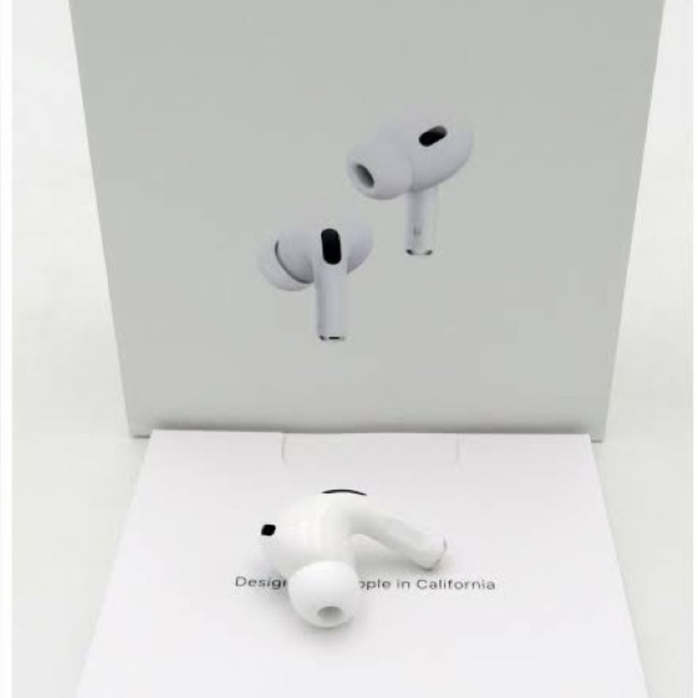 Apple AirPods Pro with White Finish.